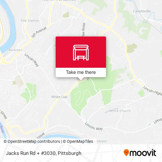 Mapa de Jacks Run Rd + #3030