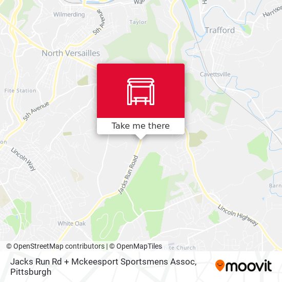 Mapa de Jacks Run Rd + Mckeesport Sportsmens Assoc