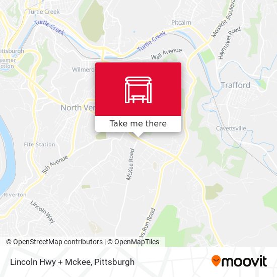 Lincoln Hwy + Mckee map