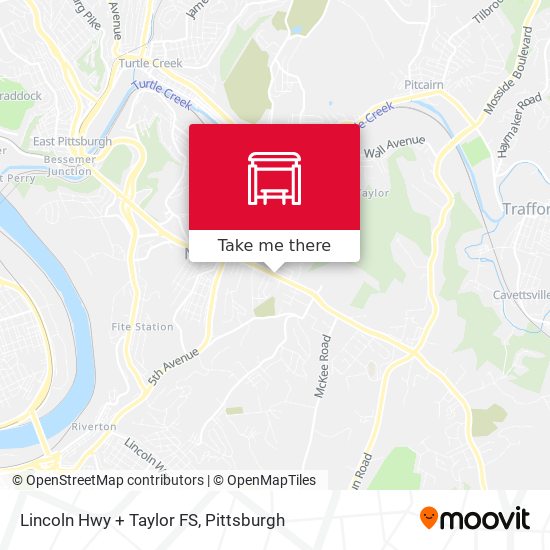 Mapa de Lincoln Hwy + Taylor FS