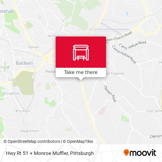 Mapa de Hwy Rt 51 + Monroe Muffler