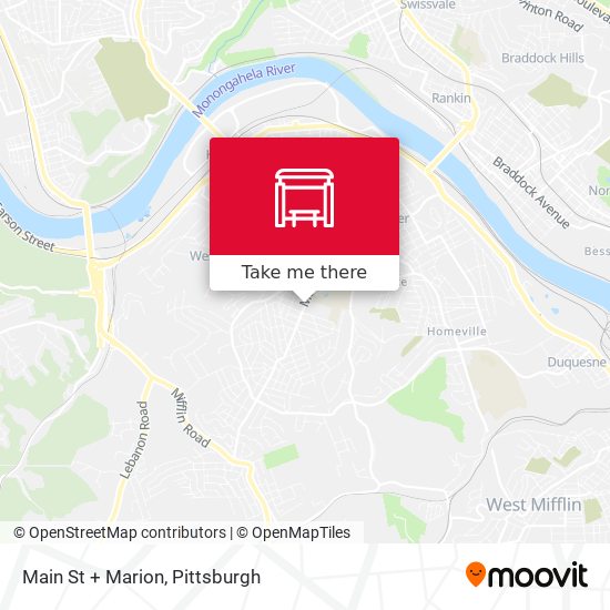 Mapa de Main St + Marion