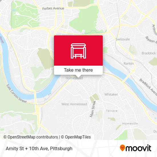 Mapa de Amity St + 10th Ave