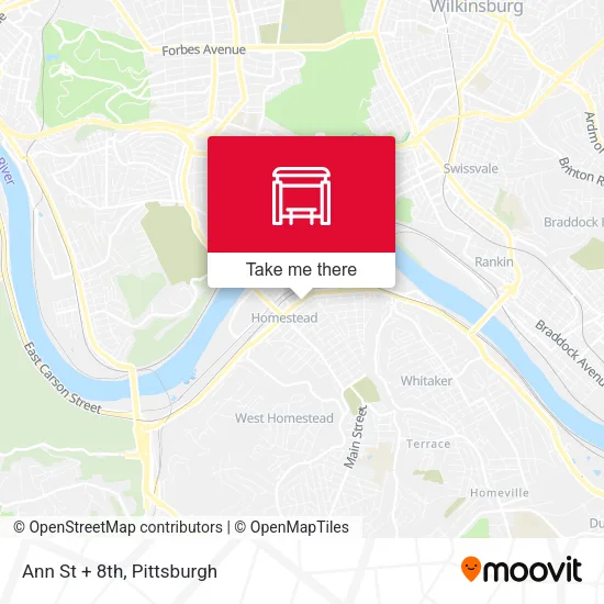 Mapa de Ann St + 8th