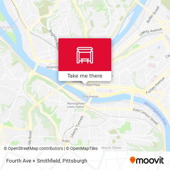 Fourth Ave + Smithfield map