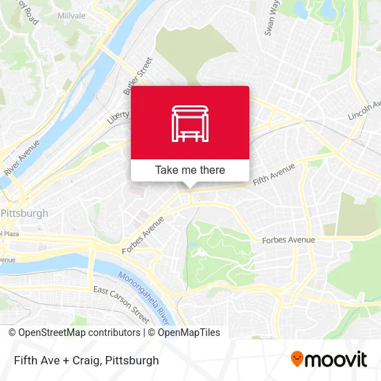 Mapa de Fifth Ave + Craig