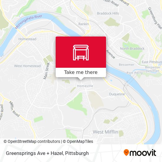 Greensprings Ave + Hazel map