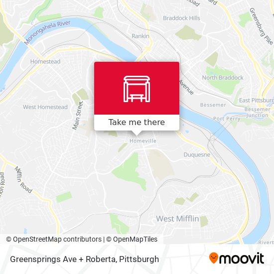 Greensprings Ave + Roberta map