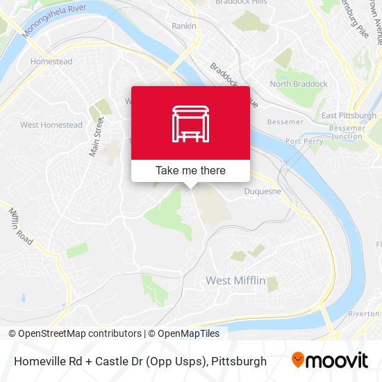Homeville Rd + Castle Dr (Opp Usps) map