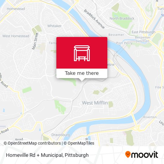 Homeville Rd + Municipal map