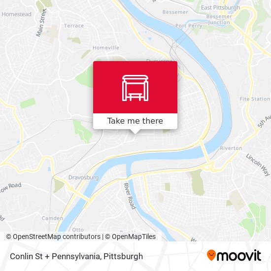 Conlin St + Pennsylvania map