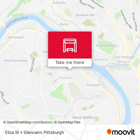 Eliza St + Glencairn map