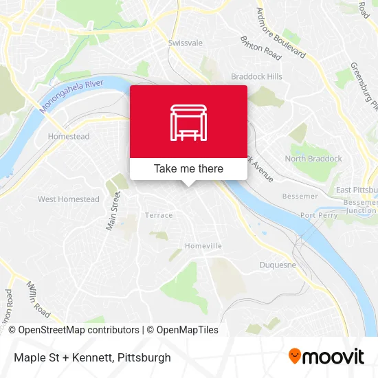 Mapa de Maple St + Kennett