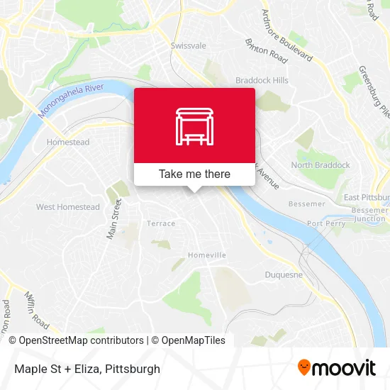 Mapa de Maple St + Eliza