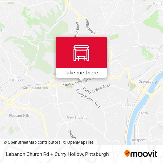 Lebanon Church Rd + Curry Hollow map