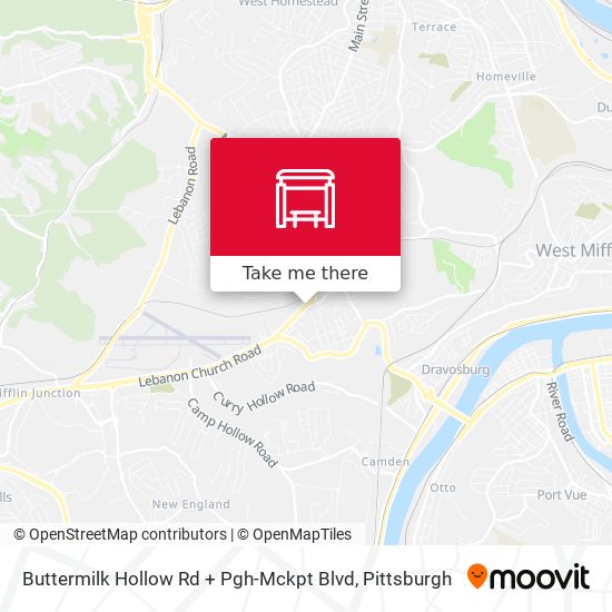 Mapa de Buttermilk Hollow Rd + Pgh-Mckpt Blvd