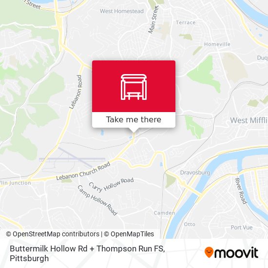 Buttermilk Hollow Rd + Thompson Run FS map