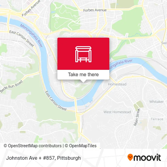 Mapa de Johnston Ave + #857