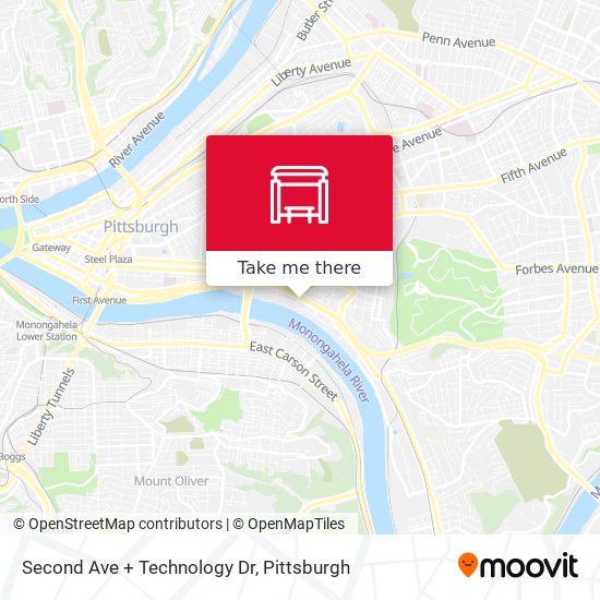 Second Ave + Technology Dr map