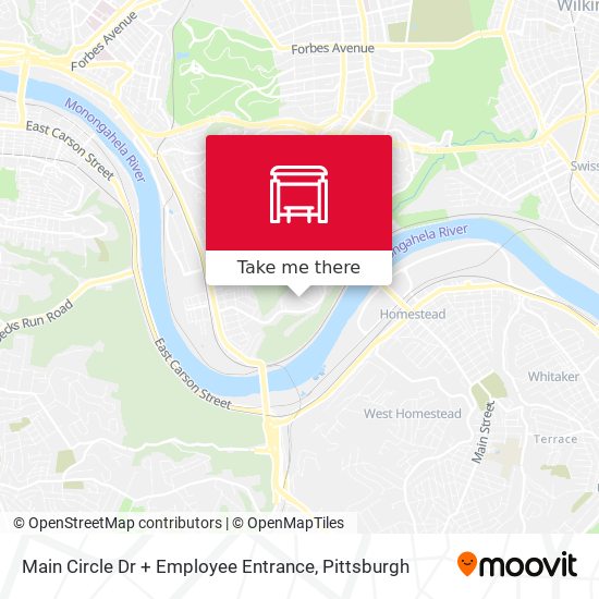 Mapa de Main Circle Dr + Employee Entrance