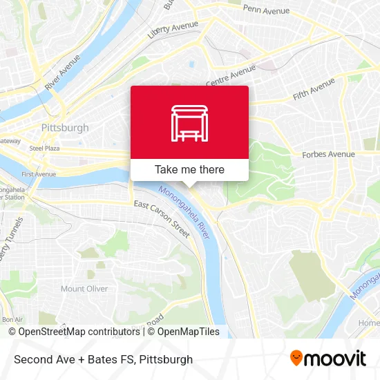 Mapa de Second Ave + Bates FS