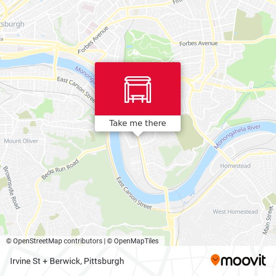 Mapa de Irvine St + Berwick