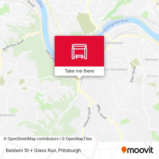 Mapa de Baldwin St + Glass Run