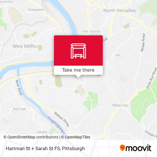 Mapa de Hartman St + Sarah St FS