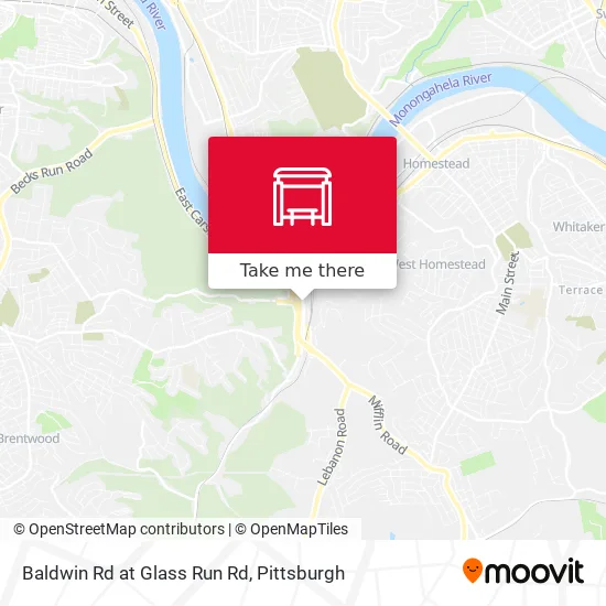 Mapa de Baldwin Rd at Glass Run Rd