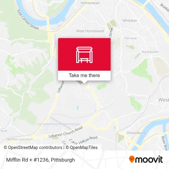 Mifflin Rd + #1236 map