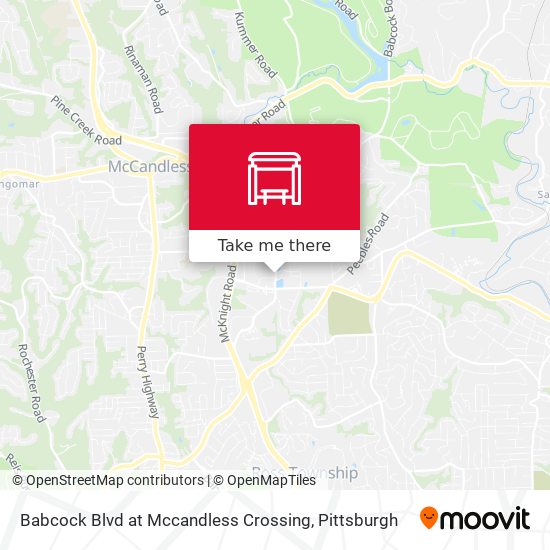 Mapa de Babcock Blvd at Mccandless Crossing