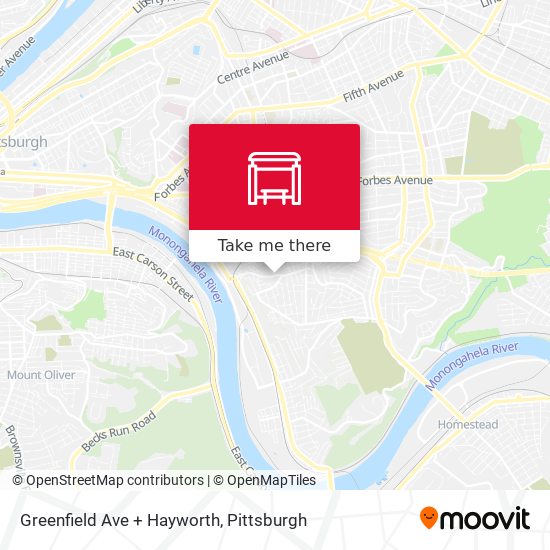 Greenfield Ave + Hayworth map