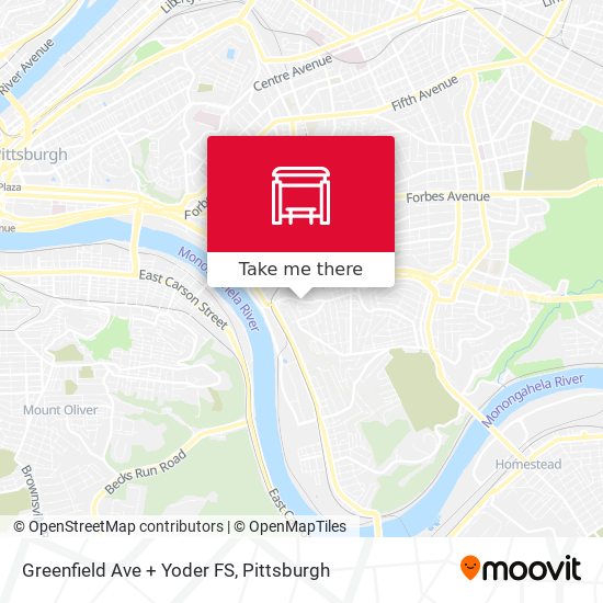 Greenfield Ave + Yoder FS map