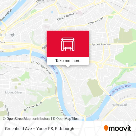 Greenfield Ave + Yoder FS map