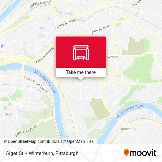 Mapa de Alger St + Winterburn