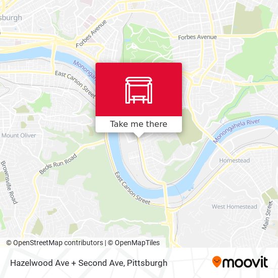 Mapa de Hazelwood Ave + Second Ave