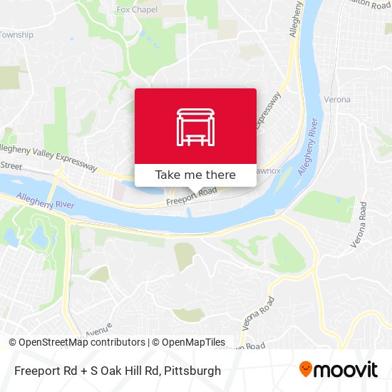 Freeport Rd + S Oak Hill Rd map