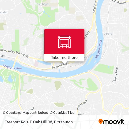 Mapa de Freeport Rd + E Oak Hill Rd