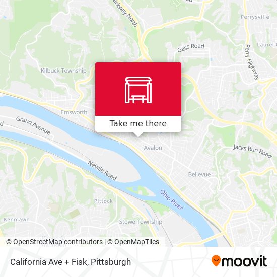 Mapa de California Ave + Fisk