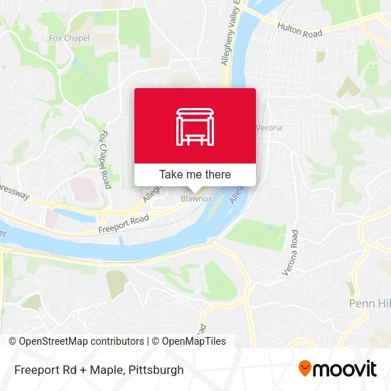 Freeport Rd + Maple map