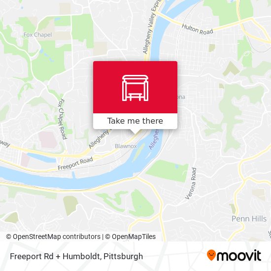 Mapa de Freeport Rd + Humboldt