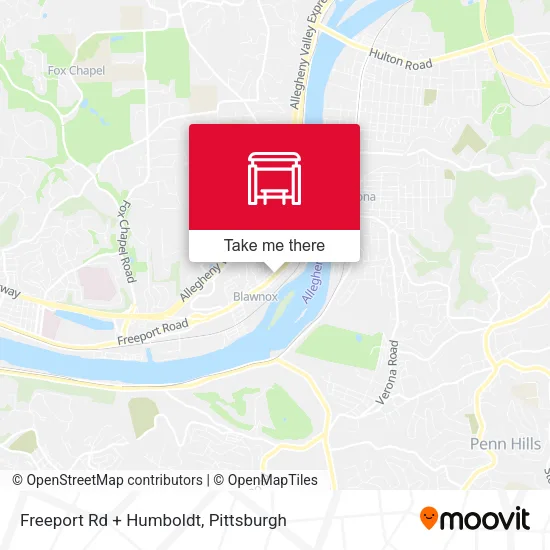 Mapa de Freeport Rd + Humboldt