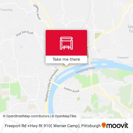 Freeport Rd +Hwy Rt 910( Werner Camp) map