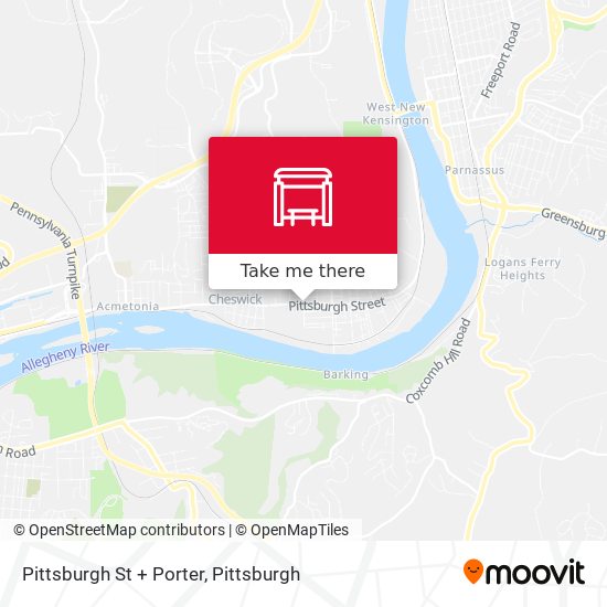 Mapa de Pittsburgh St + Porter