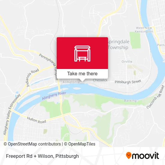 Freeport Rd + Wilson map