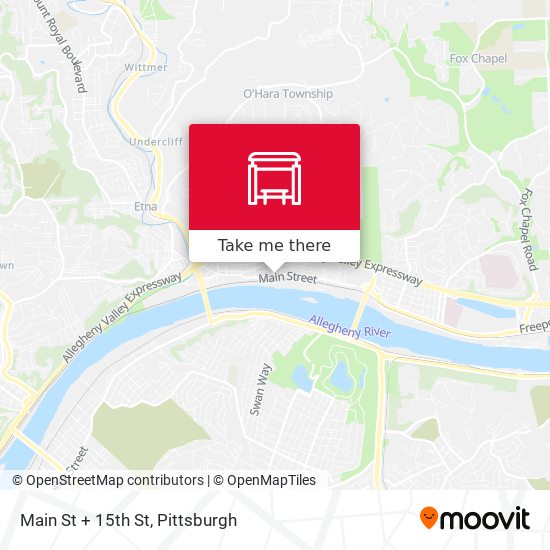 Mapa de Main St + 15th St