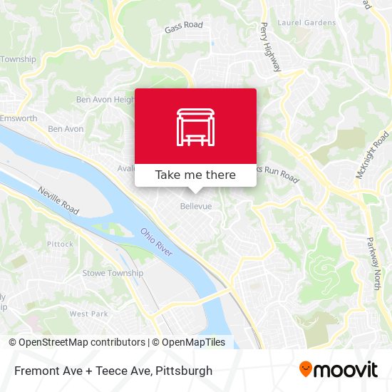 Fremont Ave + Teece Ave map