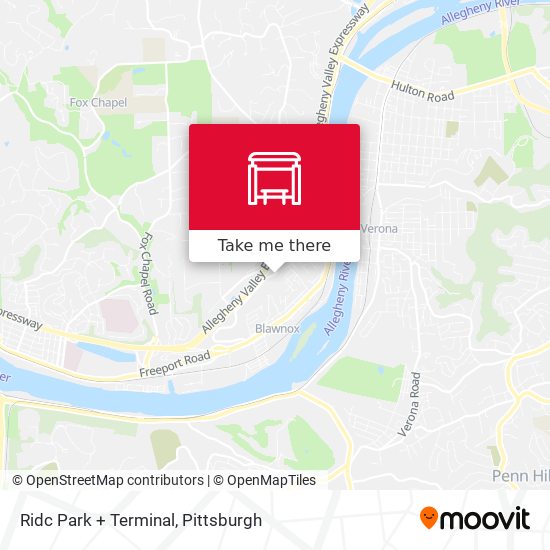 Ridc Park + Terminal map