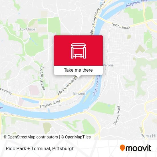 Mapa de Ridc Park + Terminal