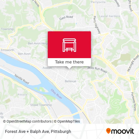 Forest Ave + Balph Ave map